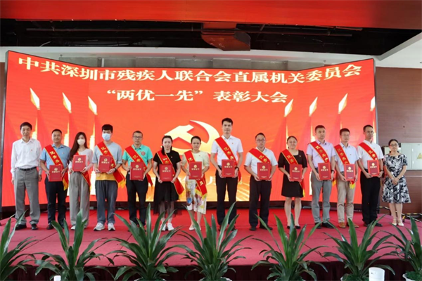 市pg电子党组成员、一级调研员曹庭国，党组成员、副理事长赵琴为优秀共产党员颁发荣誉证书